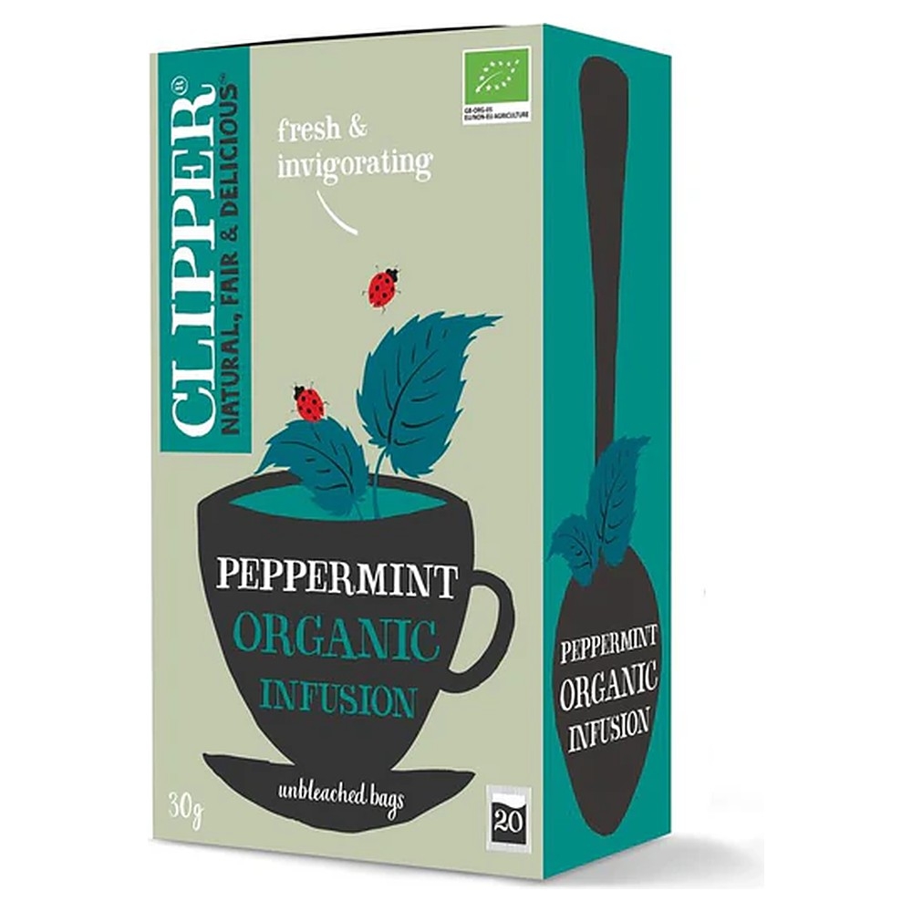 Organic Peppermint Infusion Clipper 6x20bags