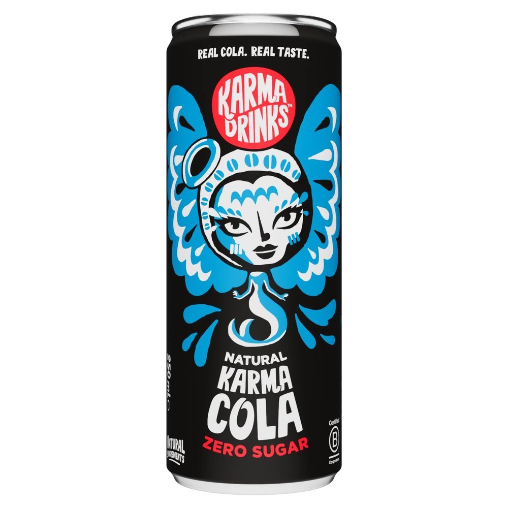 Sugar-free Karma Cola - can Karma Drinks 24x250ml Sugar-free Karma Cola - can Karma Drinks 24x250ml