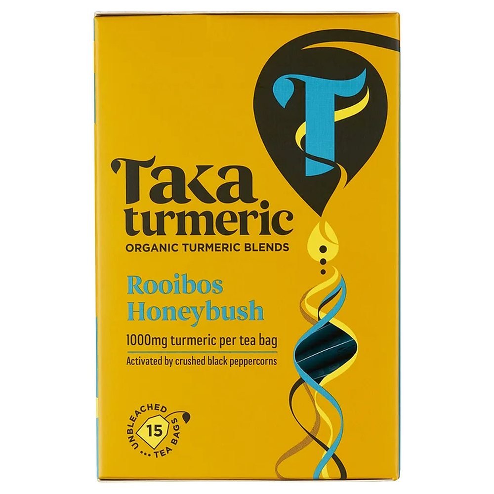 Organic Rooibos Honeybush Turmeric Tea Bags Taka Turmeric 4x15bags Organic Rooibos Honeybush Turmeric Tea Bags Taka Turmeric 4x15bags