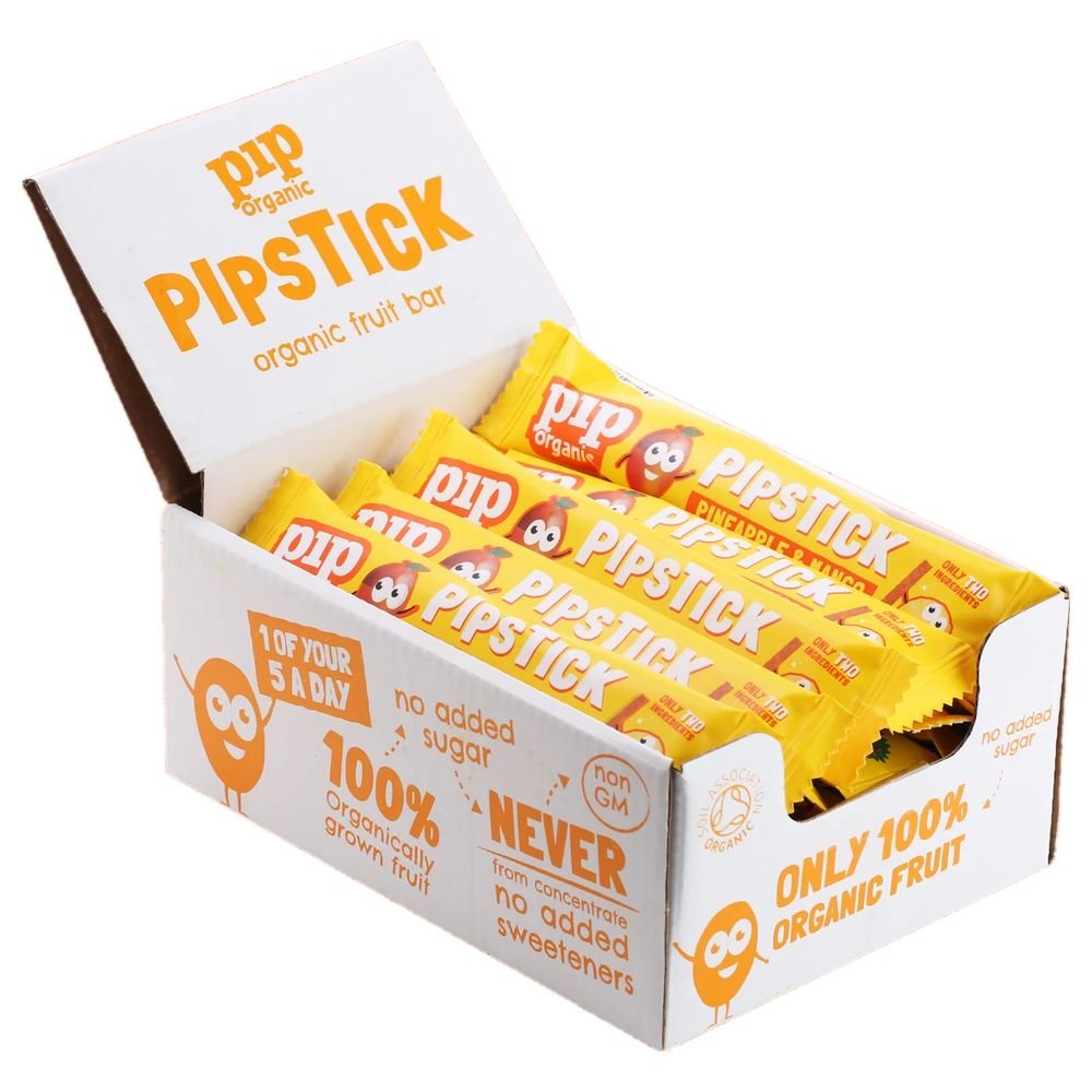 Organic Pineapple & Mango Pipstick Pip 24x18g