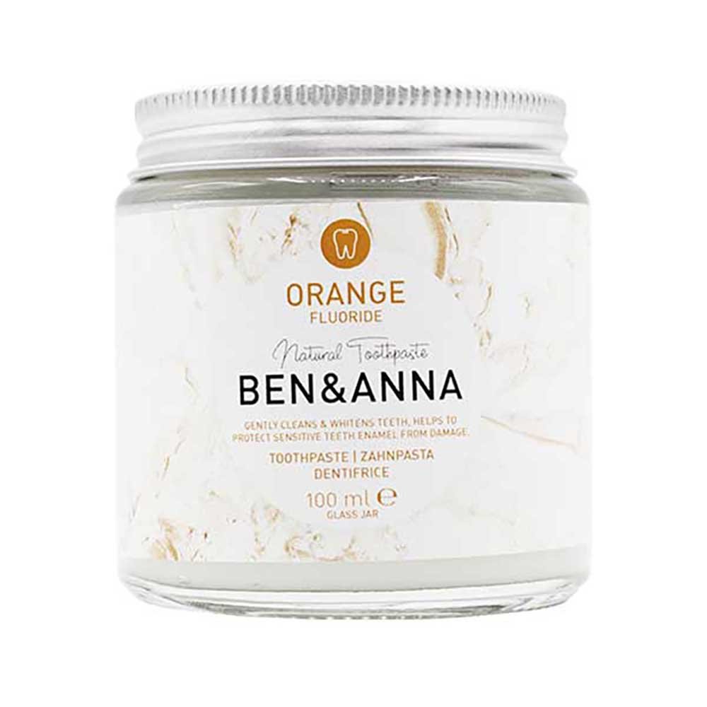Organic Orange with Fluoride Toothpaste Ben & Anna 100ml Organic Orange with Fluoride Toothpaste Ben & Anna 100ml