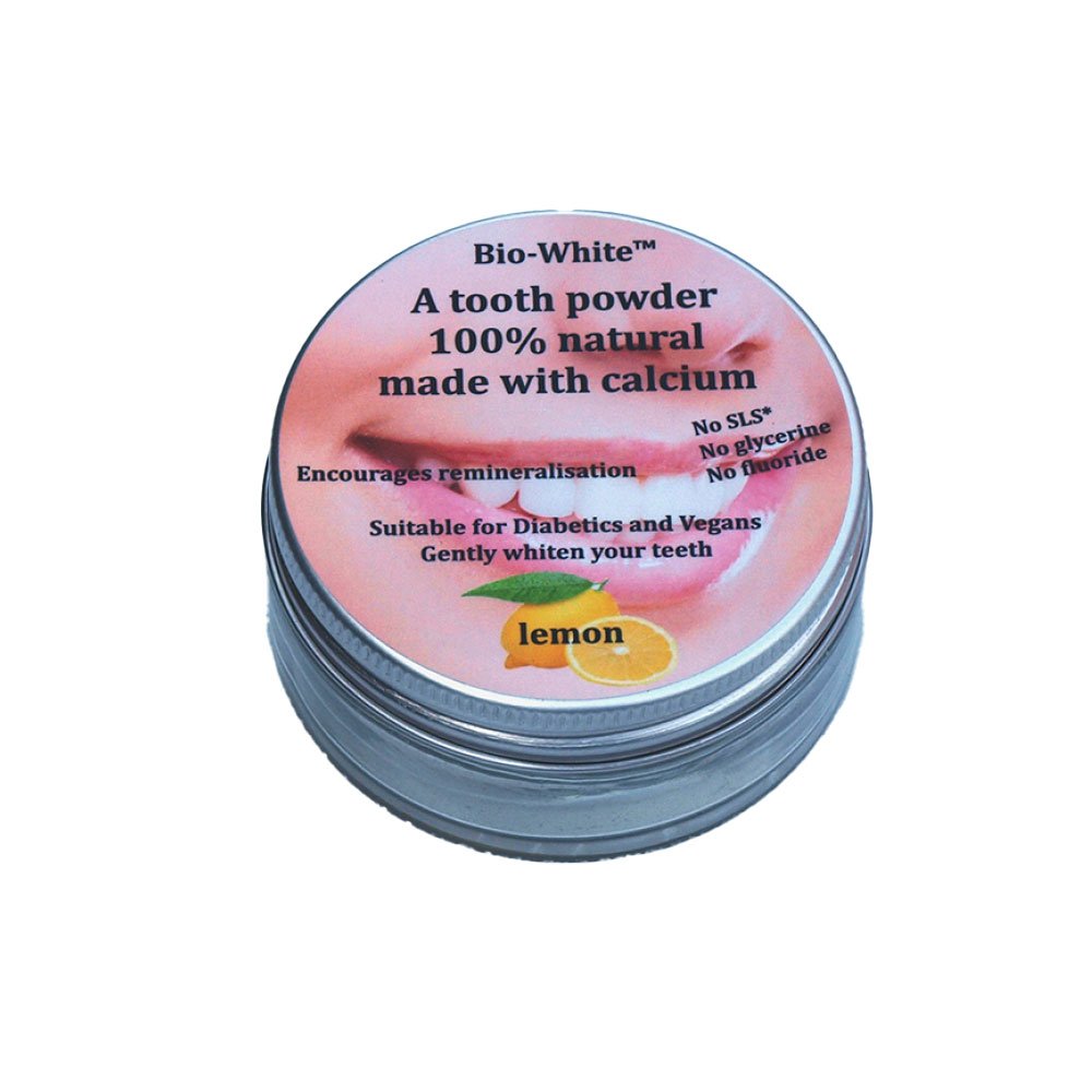 Lemon Bio-White Tooth Powder - glass Food Alive 35g