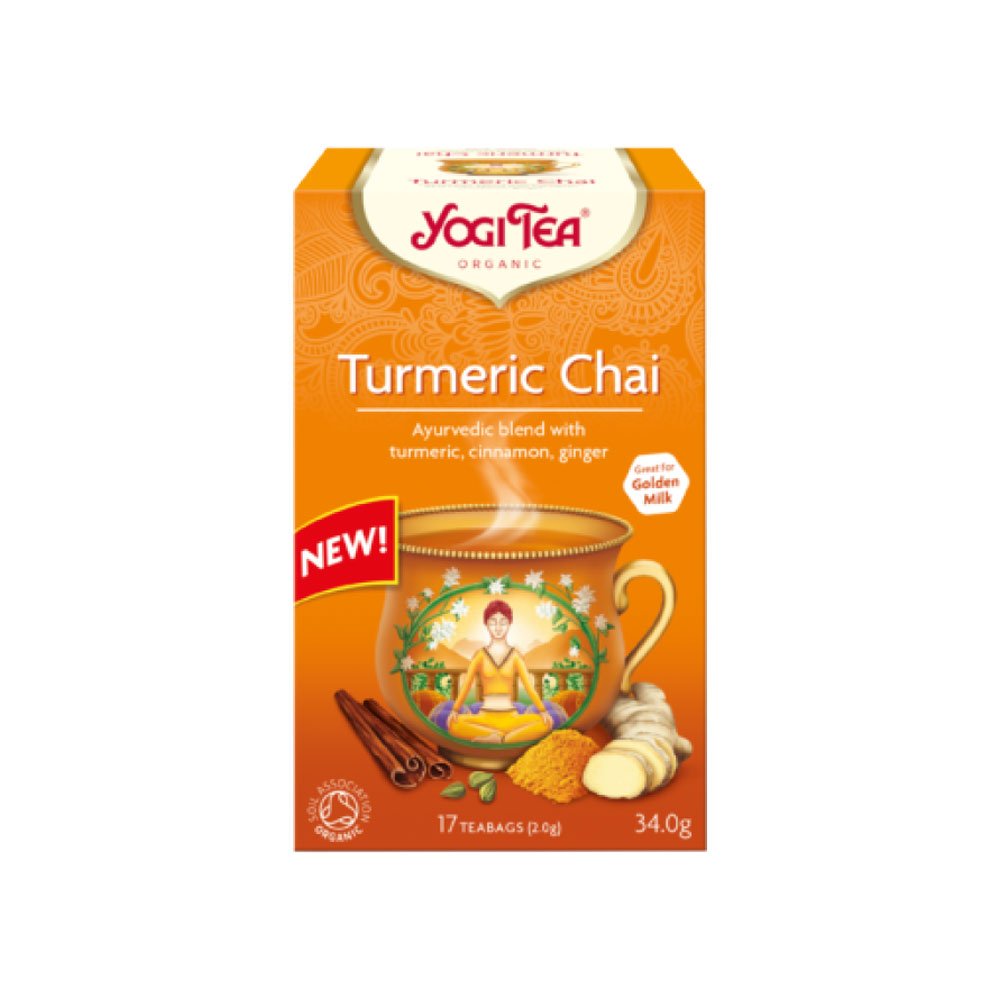 Organic Turmeric Chai Yogi Tea Yogi Tea 17bgs