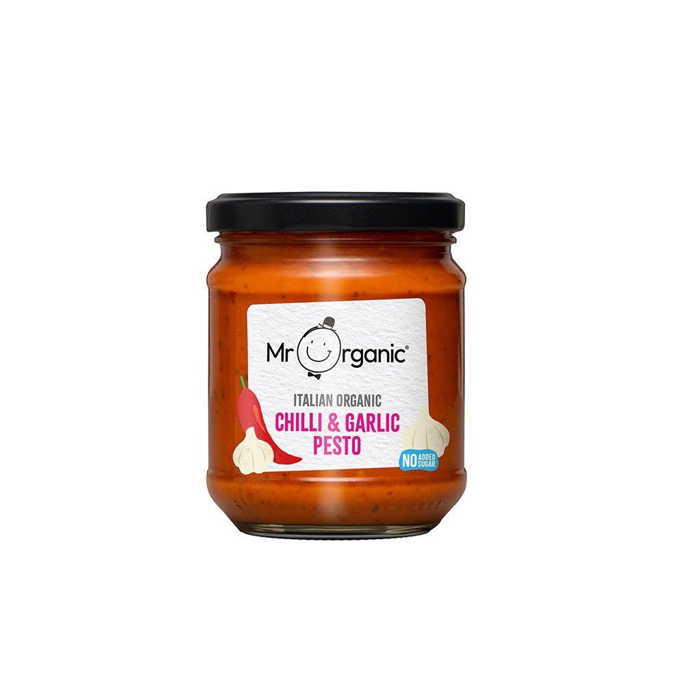 Organic Chilli & Garlic Pesto Mr Organic 190g