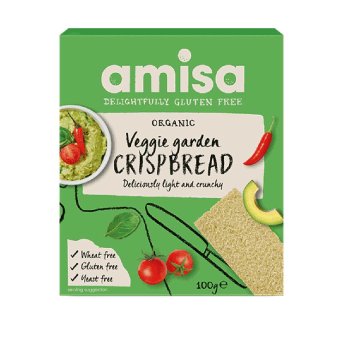 Organic Veggie Garden Crispbread Amisa 100g