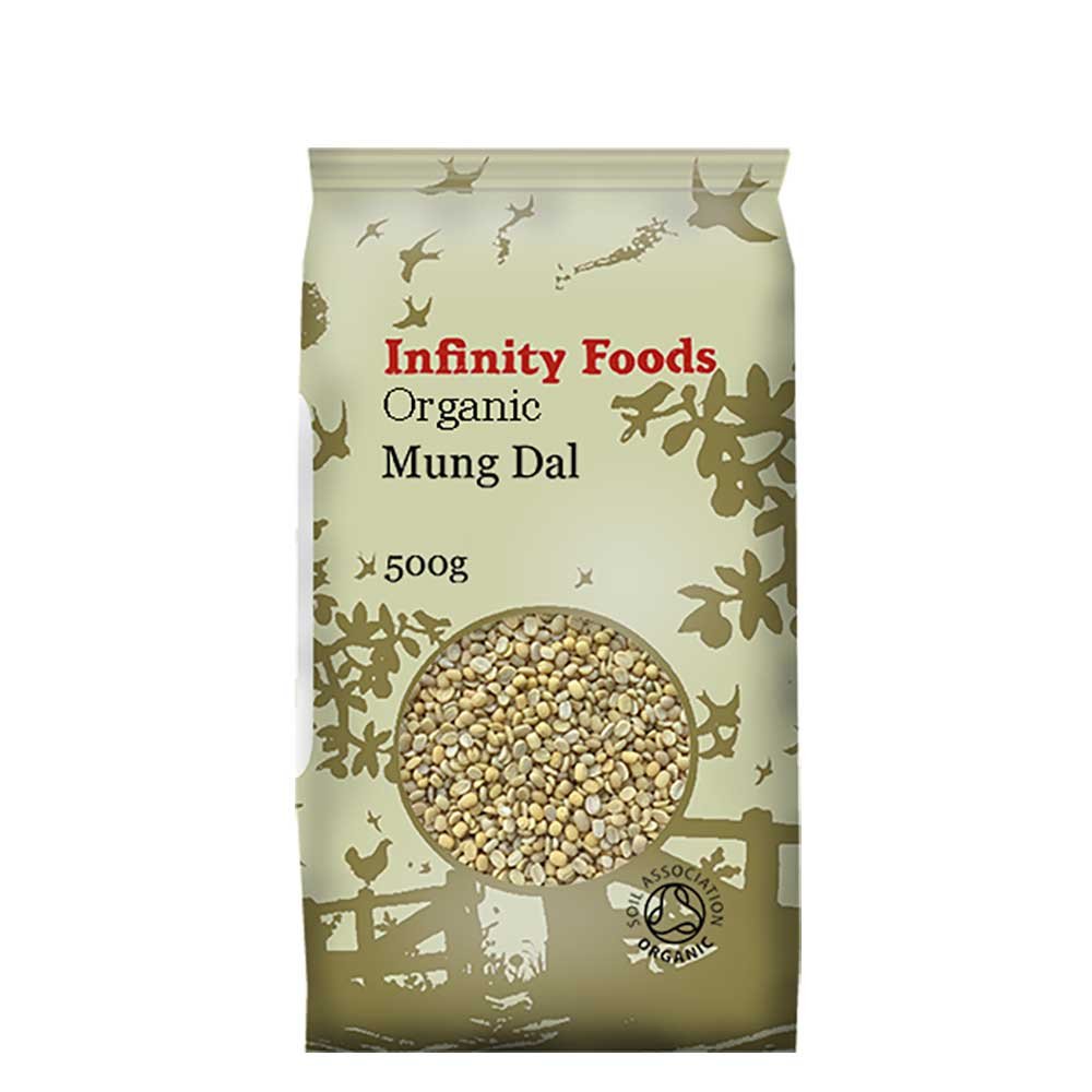 Organic Mung Dal - split hulled mung beans Infinity Foods 50 Organic Mung Dal - split hulled mung beans Infinity Foods 50