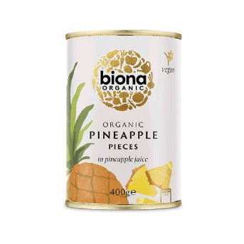 Organic Pineapple Pieces - tinned in juice Organic Pineapple Pieces - tinned in juice