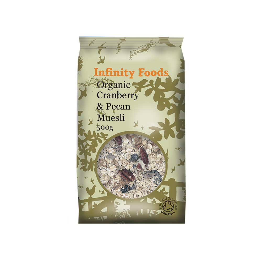 Organic Cranberry & Pecan Muesli Infinity Foods 6x500g Organic Cranberry & Pecan Muesli Infinity Foods 6x500g
