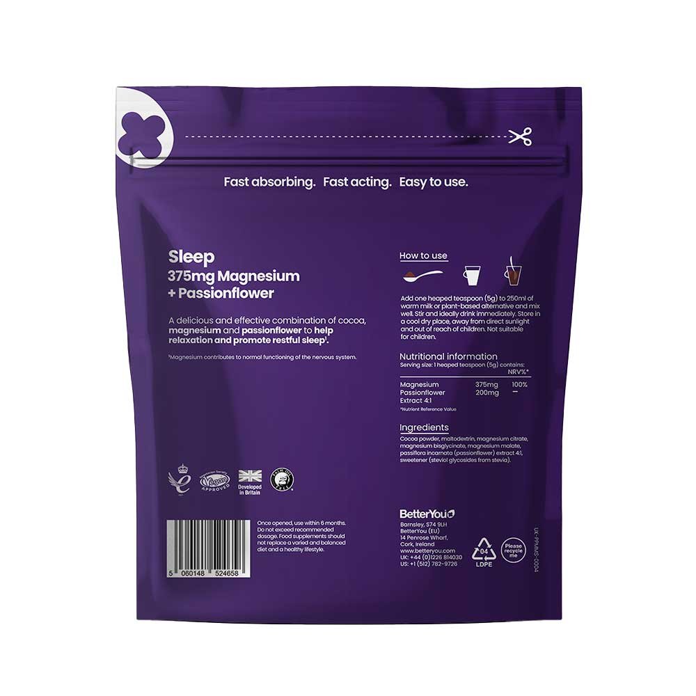 Magnesium Max Sleep - Passionflower, Cocoa - Powder BetterYo