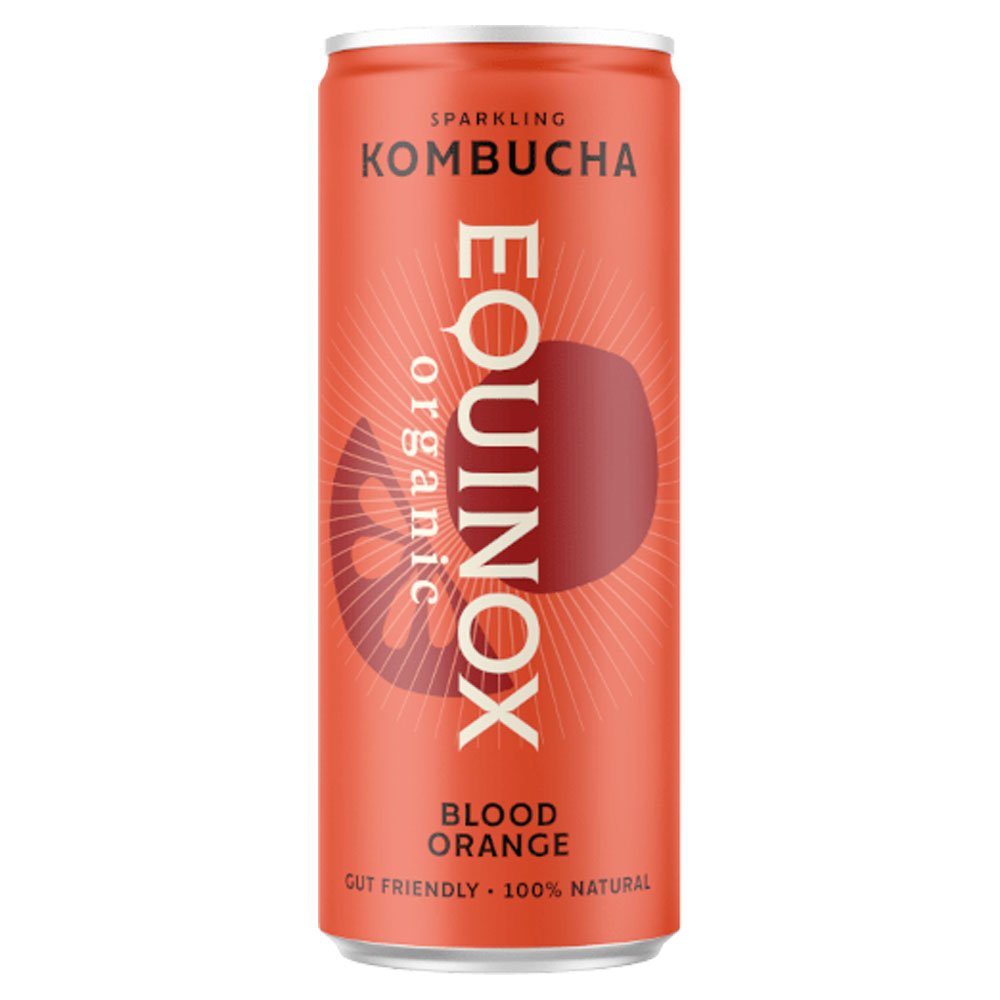 Organic Blood Orange Kombucha - can Equinox 250ml