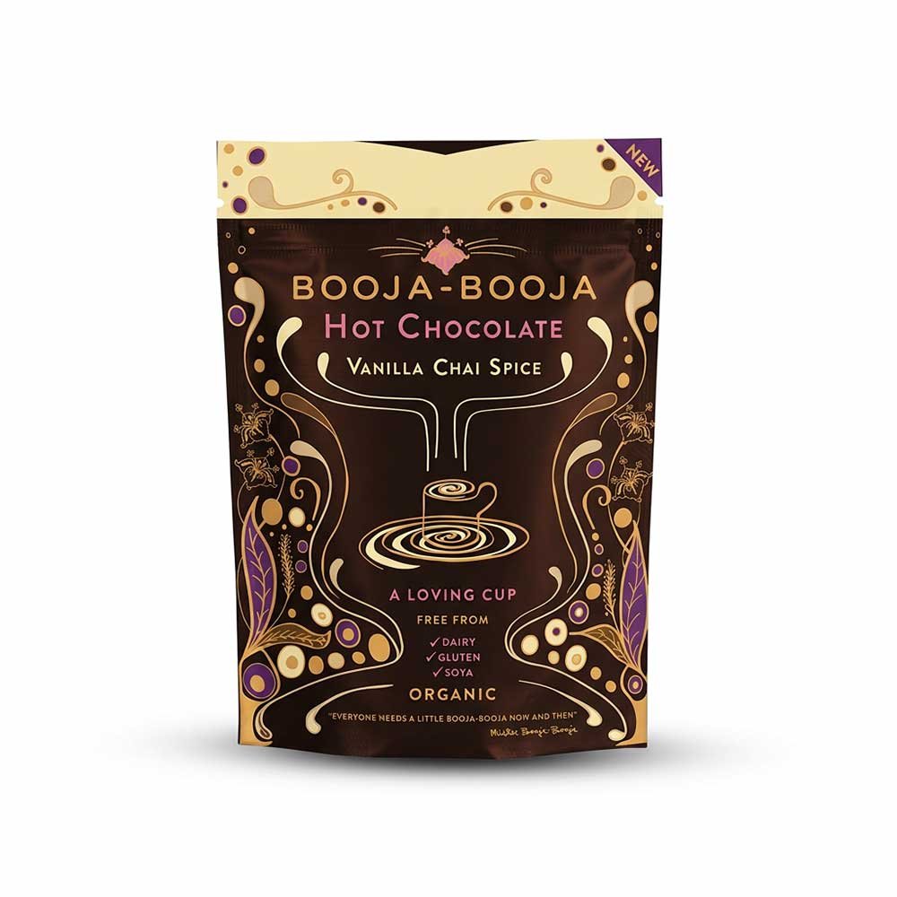 Organic Vanilla Chai Spice Hot Chocolate - pouch Booja Booja 6x200g