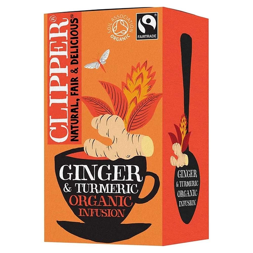 Organic Ginger & Turmeric Clipper 4x20bags Organic Ginger & Turmeric Clipper 4x20bags
