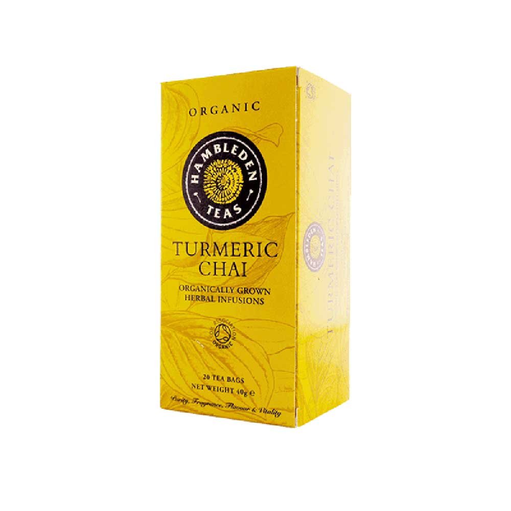 Organic Turmeric Chai Tea Bags Hambleden 20bgs