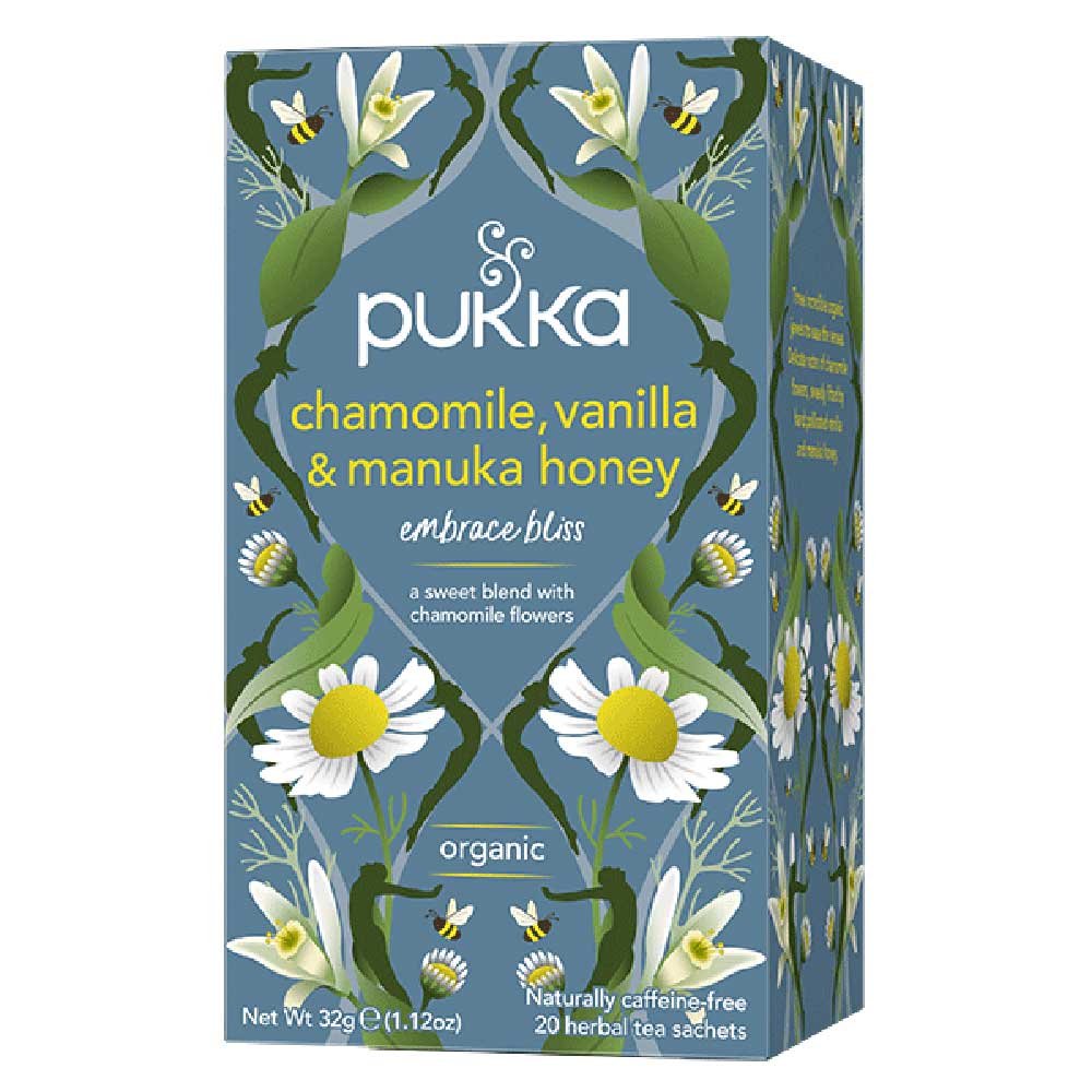 Organic Chamomile, Vanilla & Manuka Honey Pukka 20bgs