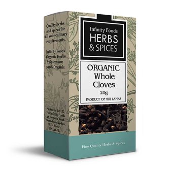 Organic Whole Cloves Infinity Foods 20g Organic Whole Cloves Infinity Foods 20g