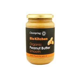 Organic Smooth Peanut Butter - salted Clearspring 350g