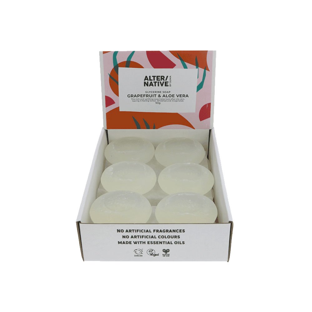 Grapefruit & Aloe Vera Glycerine Soap Alter-Native by Suma 90g
