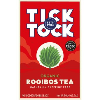 Organic Rooibos Tea Bags Tick Tock 40bgs