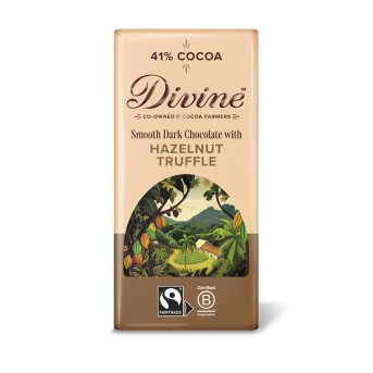 Dark Smooth Hazelnut Chocolate Divine 15x90g Dark Smooth Hazelnut Chocolate Divine 15x90g