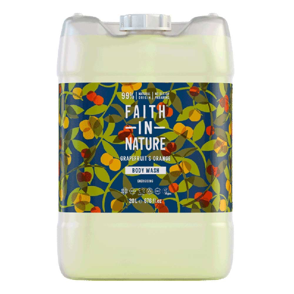 Bulk Grapefruit & Orange Body Wash Faith in Nature 20l Bulk Grapefruit & Orange Body Wash Faith in Nature 20l