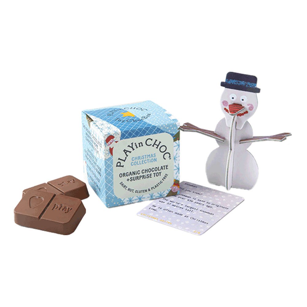 Organic Christmas Series 3d puzzle toy with chocolate PLAYin