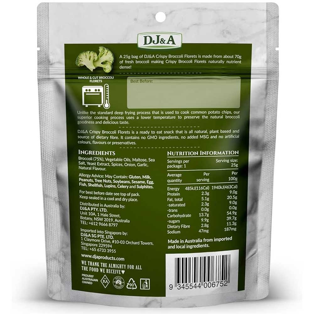 Broccoli Florets DJ&A 25g