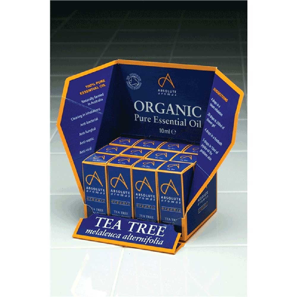Organic Tea Tree Display Pack Absolute Aromas 10ml