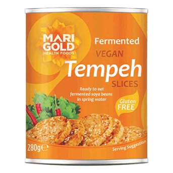 Tempeh Slices - canned Marigold 280g Tempeh Slices - canned Marigold 280g
