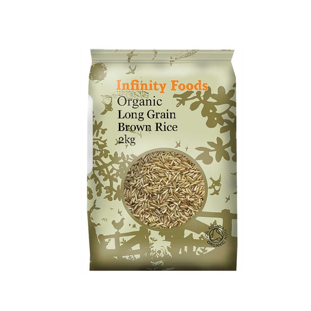 Organic Brown Rice Long Grain - Italy Infinity Foods 2kg