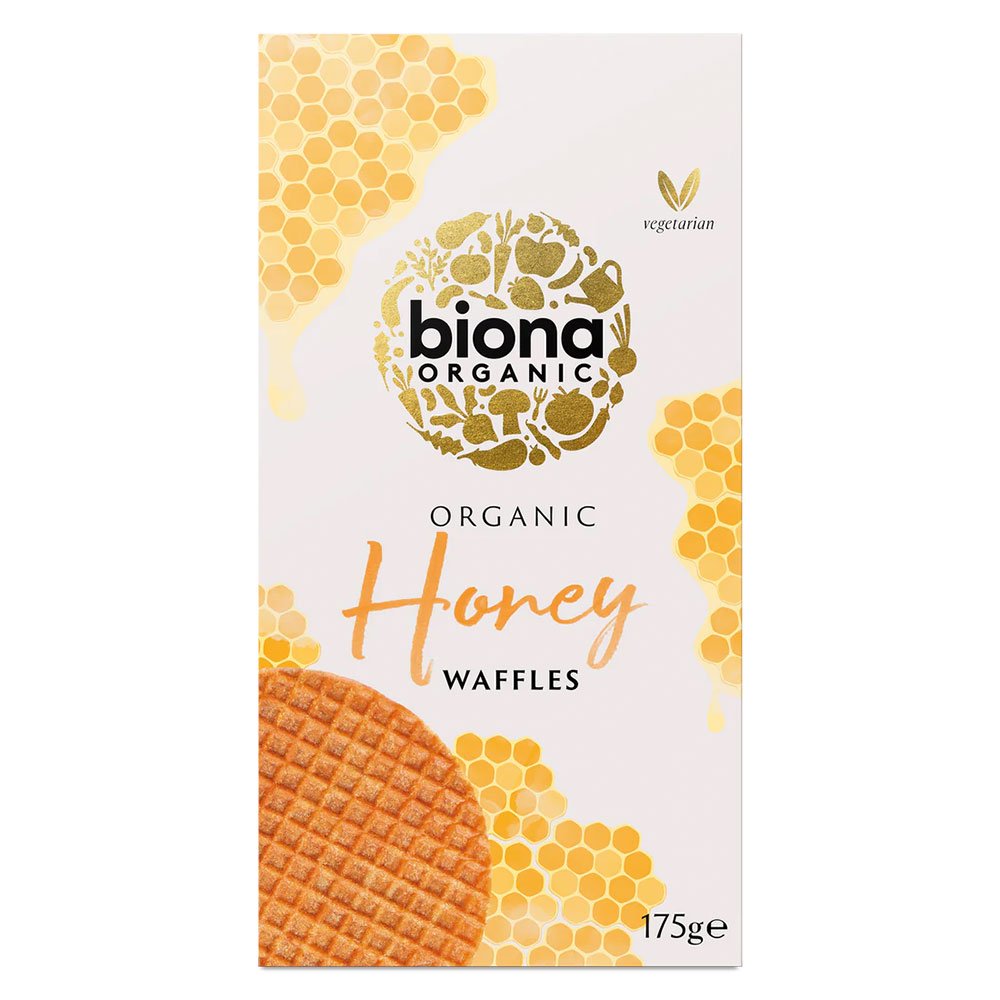 Organic Honey Syrup Waffles Biona 175g