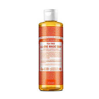 Organic Tea Tree Liquid Soap (1/4 case) Dr. Bronner 6x236ml Organic Tea Tree Liquid Soap (1/4 case) Dr. Bronner 6x236ml