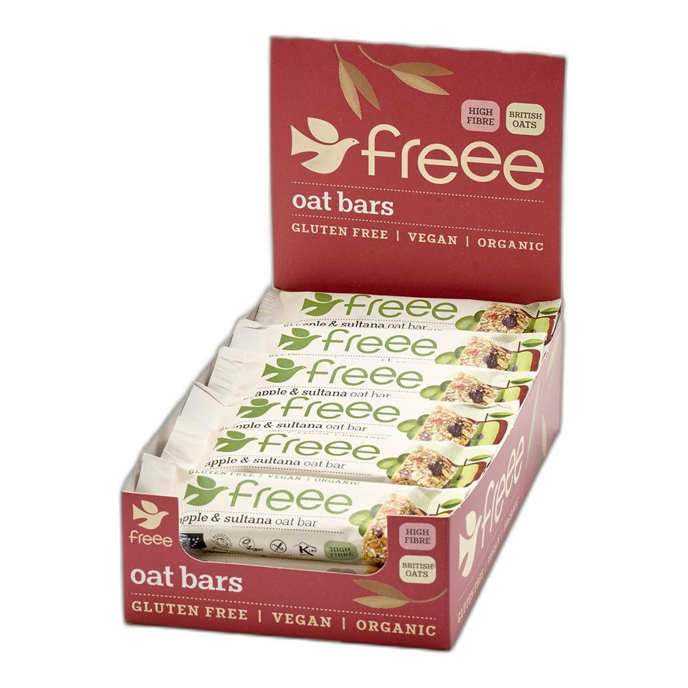 Organic Apple Oat Bar with Sultanas Freee from Doves Farm 18x35g Organic Apple Oat Bar with Sultanas Freee from Doves Farm 18x35g