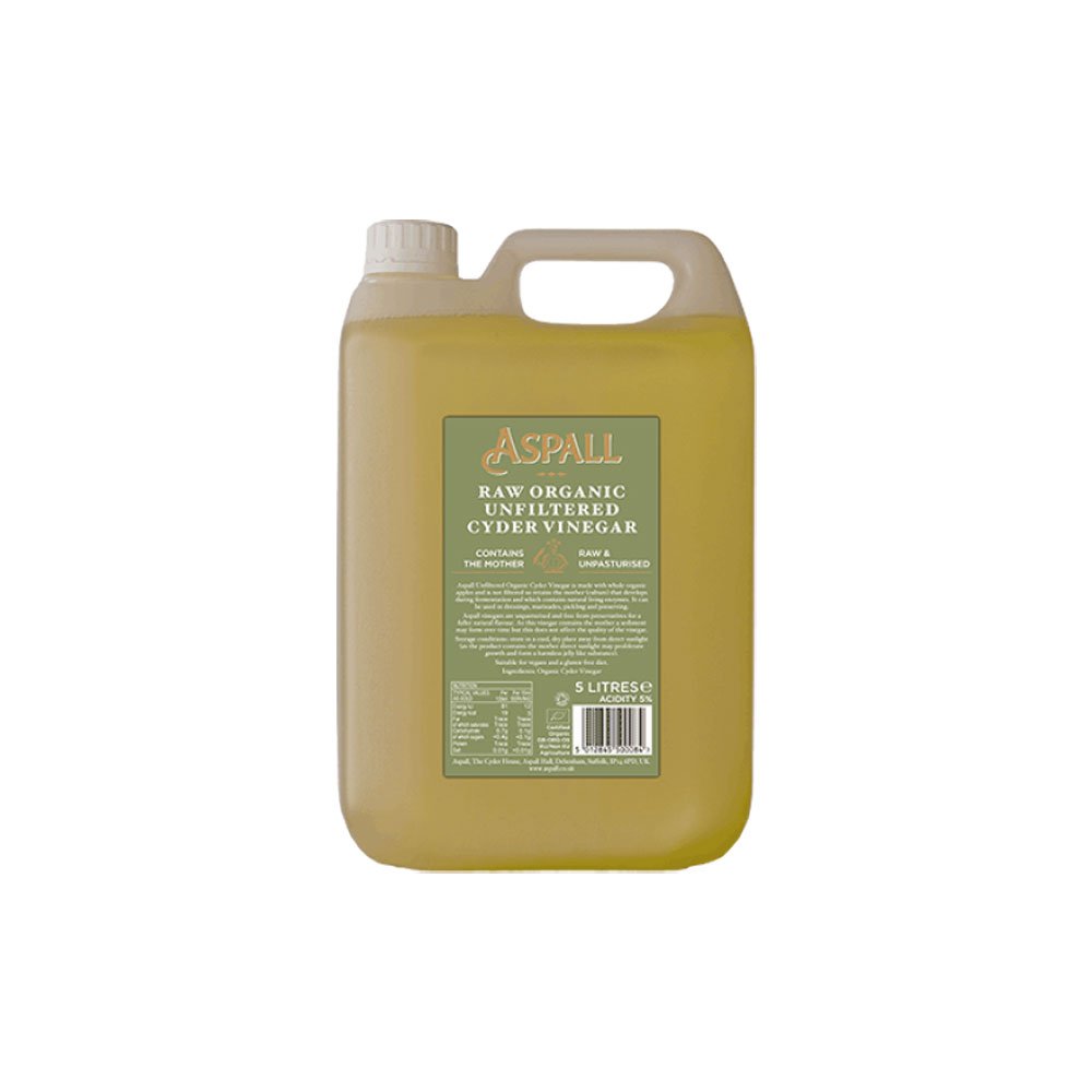 Organic Raw Unfiltered Cyder Vinegar Aspall 5l