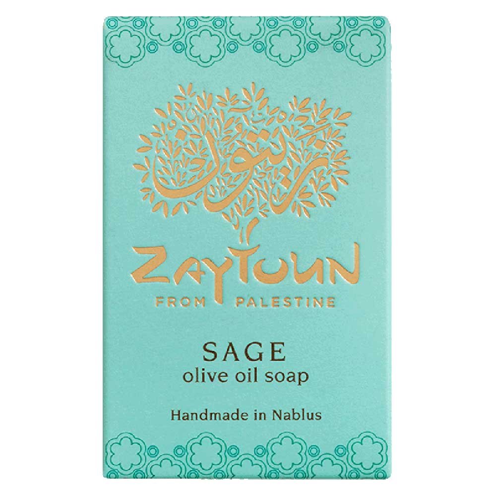 Sage Olive Oil Soap Bar Zaytoun 100g