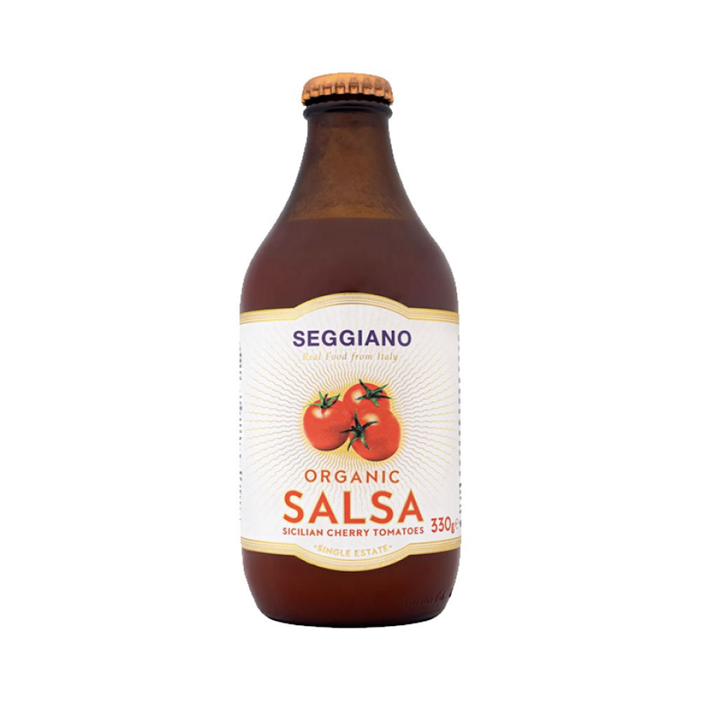 Organic Salsa Sicilian Cherry Tomatoes Seggiano 330g