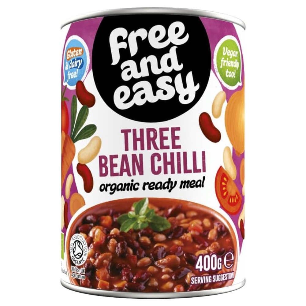 Organic Three Bean Chilli Free & Easy 6x400g Organic Three Bean Chilli Free & Easy 6x400g