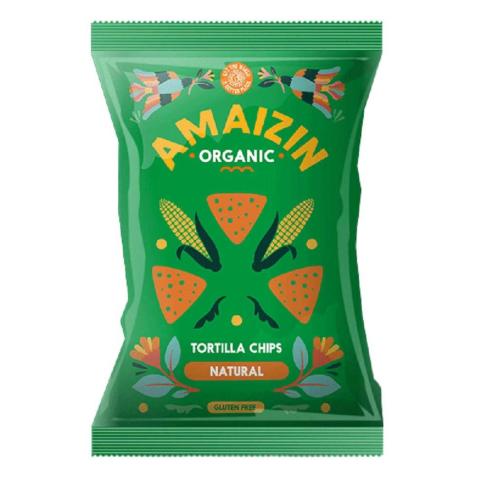 Organic Family Bag Natural Corn Chips Amaizin 150g Organic Family Bag Natural Corn Chips Amaizin 150g
