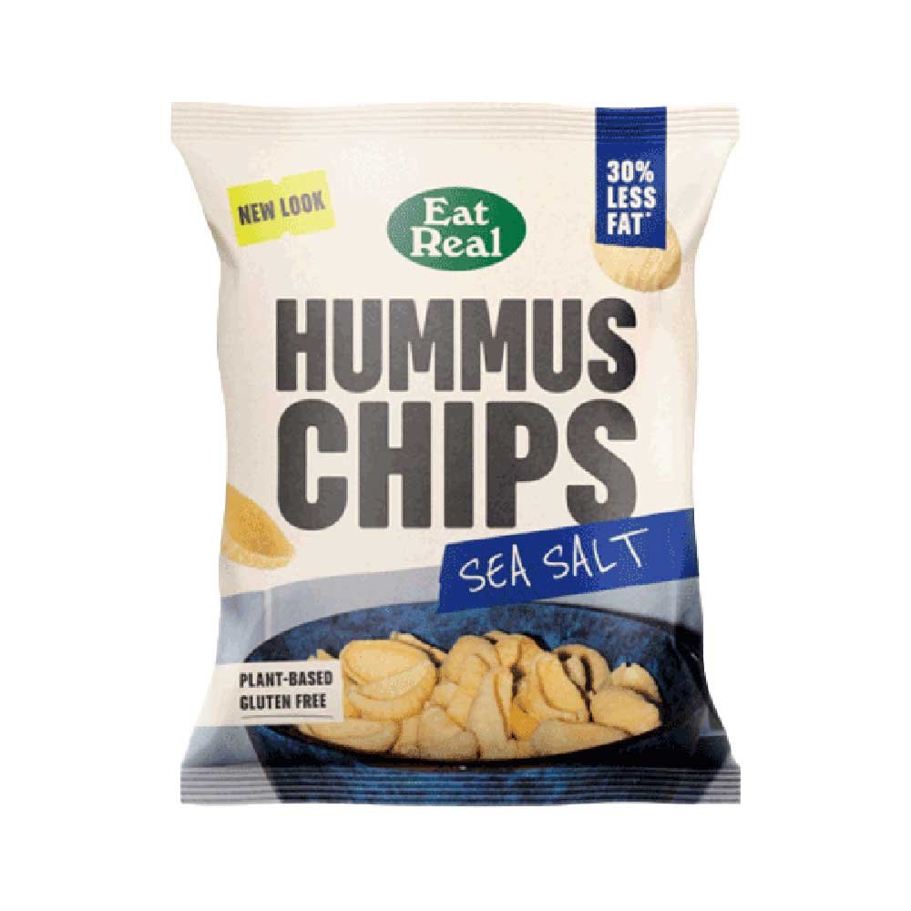 Sea Salt Hummus Chips - large Eat Real 110g