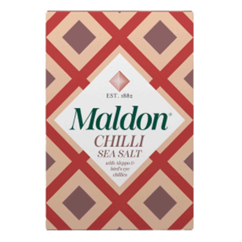Chilli Sea Salt - carton Maldon 100g