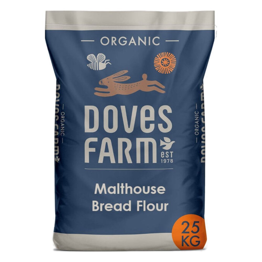 Organic Malthouse Bread Flour Doves Farm 25kg