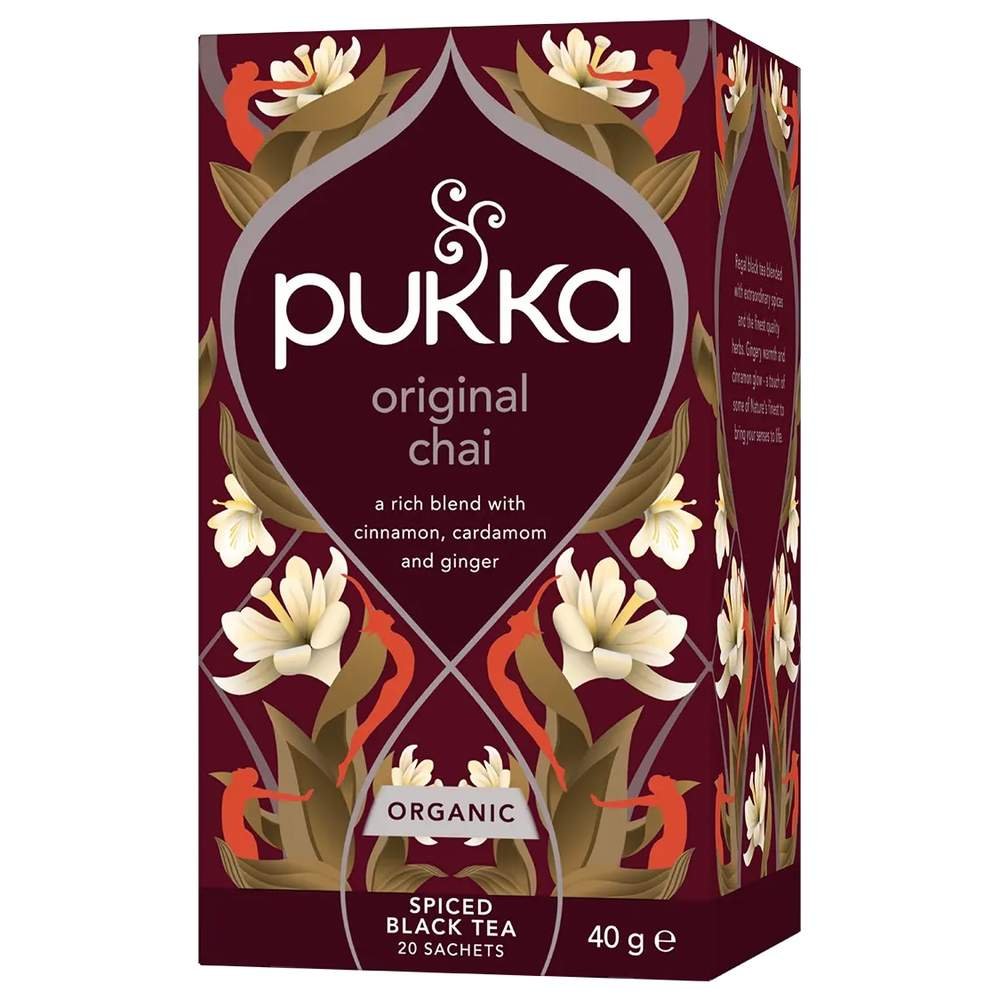 Organic Original Chai - cinnamon & cardamom Pukka 4x20bags Organic Original Chai - cinnamon & cardamom Pukka 4x20bags