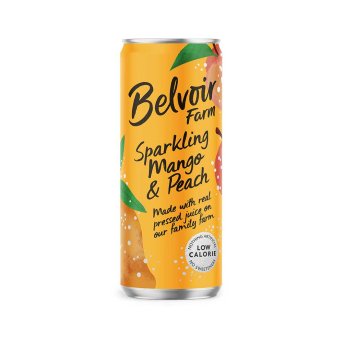 Sparkling Mango & Peach - can Belvoir 12x330ml Sparkling Mango & Peach - can Belvoir 12x330ml