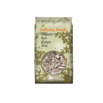 Organic Rye Flakes Infinity Foods 500g