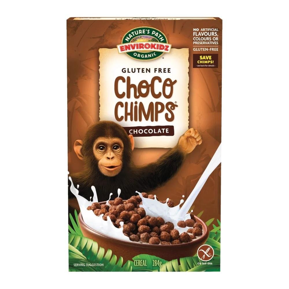 Organic Choco Chimps Nature's Path 4x284g Organic Choco Chimps Nature's Path 4x284g
