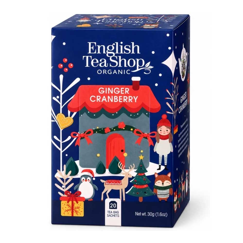 Organic Ginger Cranberry Tea Bags English Tea Shop 6x20bags Organic Ginger Cranberry Tea Bags English Tea Shop 6x20bags