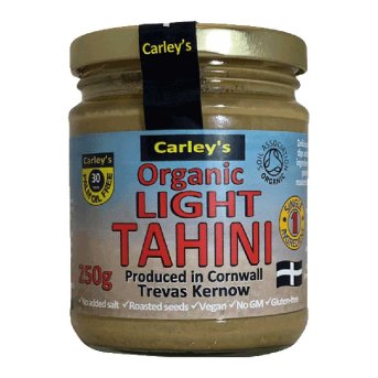 Organic Light Tahini Roasted Carley's 6x250g Organic Light Tahini Roasted Carley's 6x250g