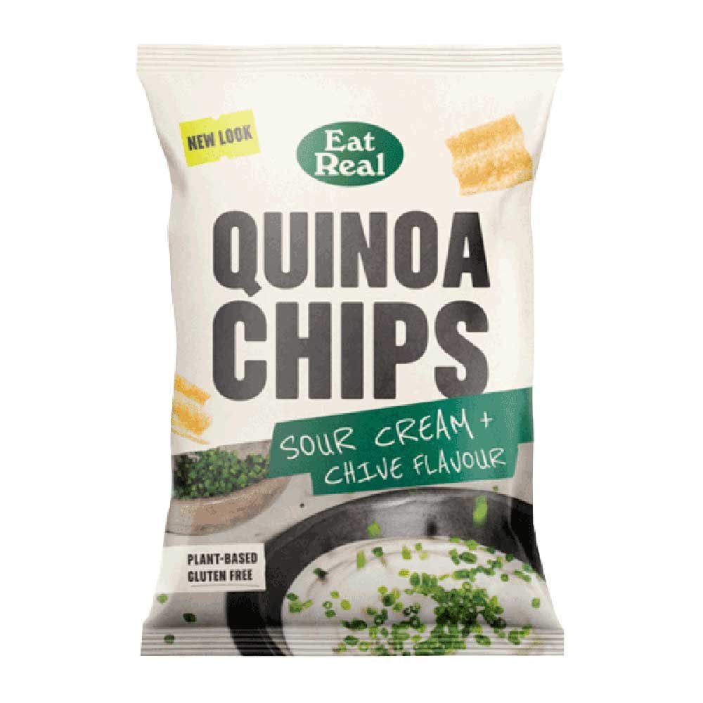 Sour Cream & Chives Quinoa Chips Eat Real 90g