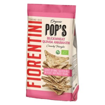 Organic Pop's Buckwheat Quinoa Amaranth - Crunchy Triangles 