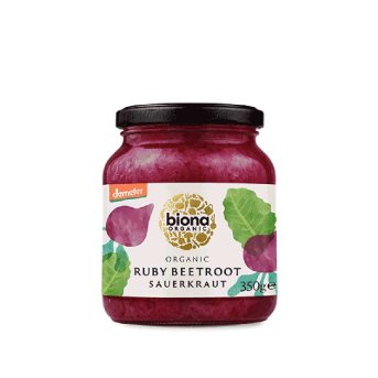 Organic Sauerkraut -Beetroot Biona 350g