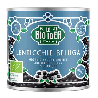 Organic Beluga Lentils - small La Bio-Idea 12x200g